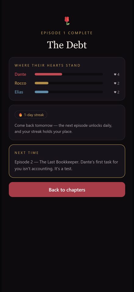 Secret Fantasy — tracking affinity with each romance route